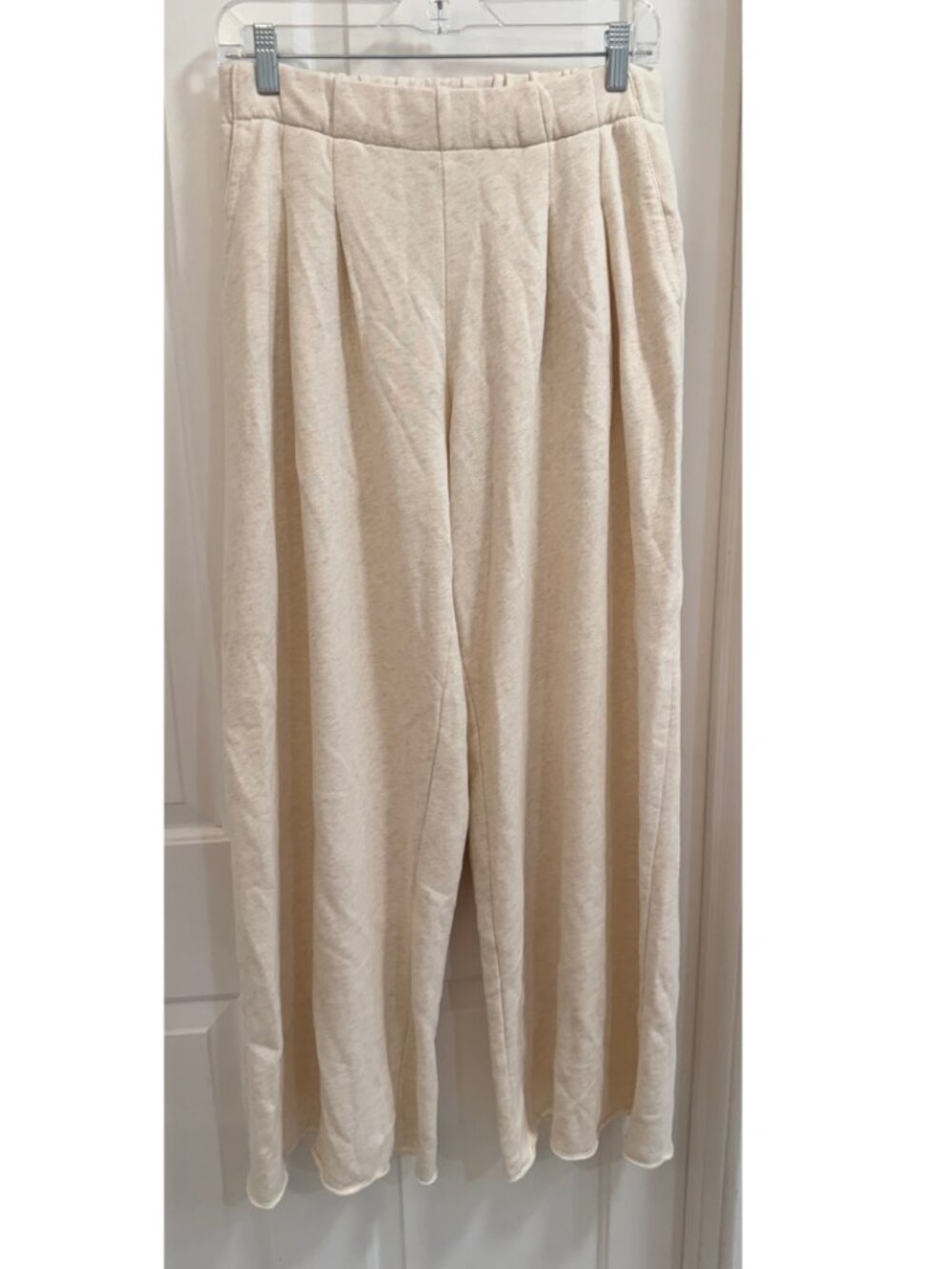 NWT Aerie Street Trouser Cream Wide Leg Pants M